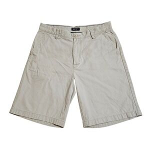 Nautica Khaki Shorts Casual‎ Chino Flat Front Comfort Size 32